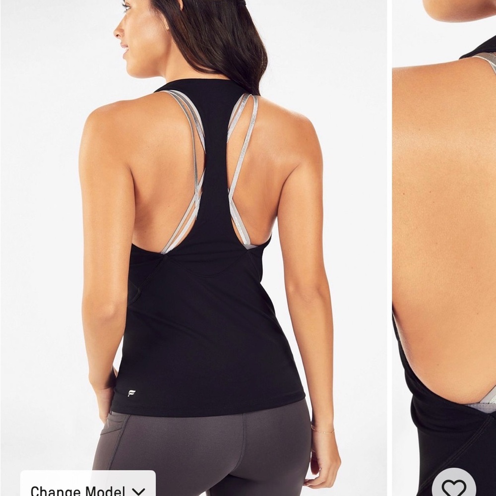 Fabletics Boost Sz Small Black Tank Top